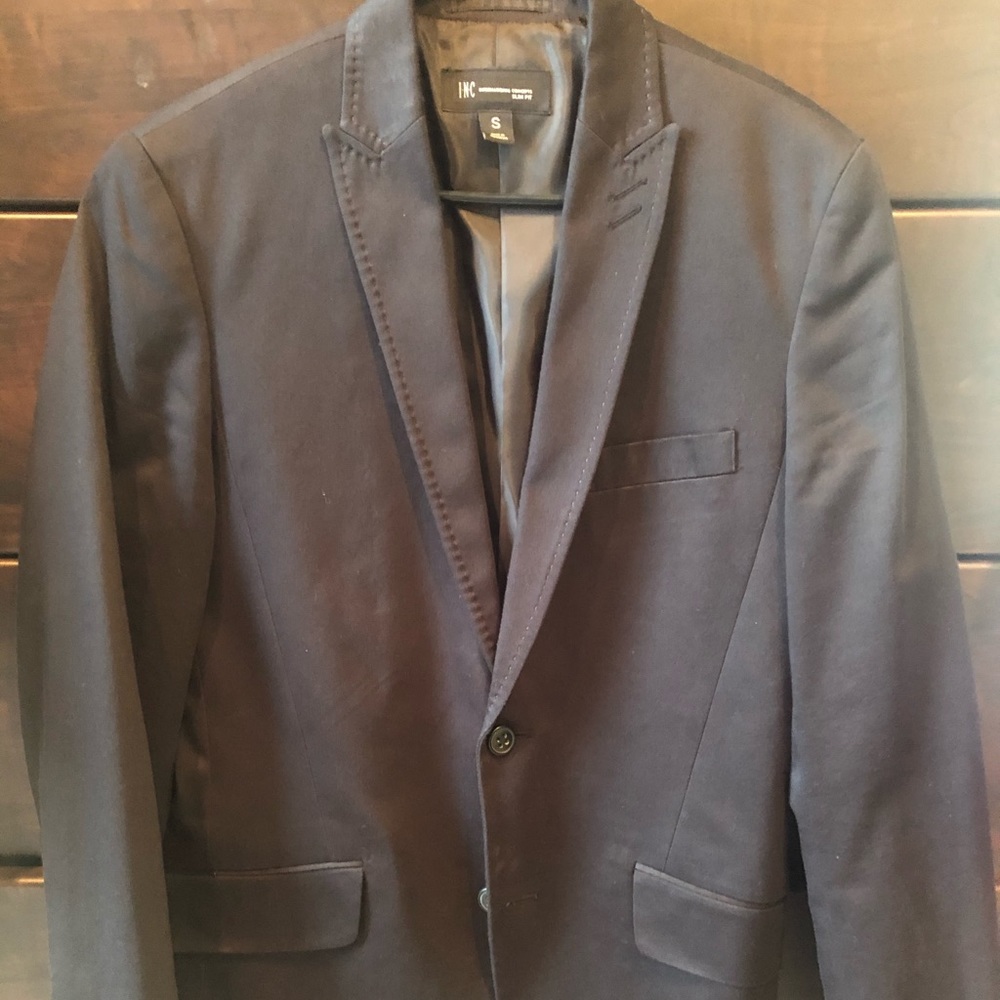 INC Men’s Blazer Slim fit Black Size Small/38R